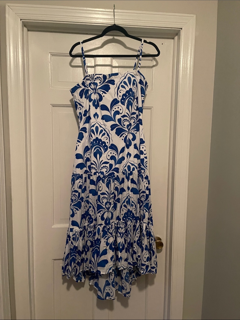 Ann Taylor Blue and White Floral Sundress